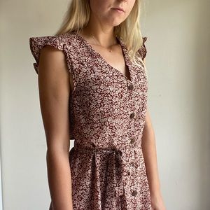 Short sleeve floral sundress